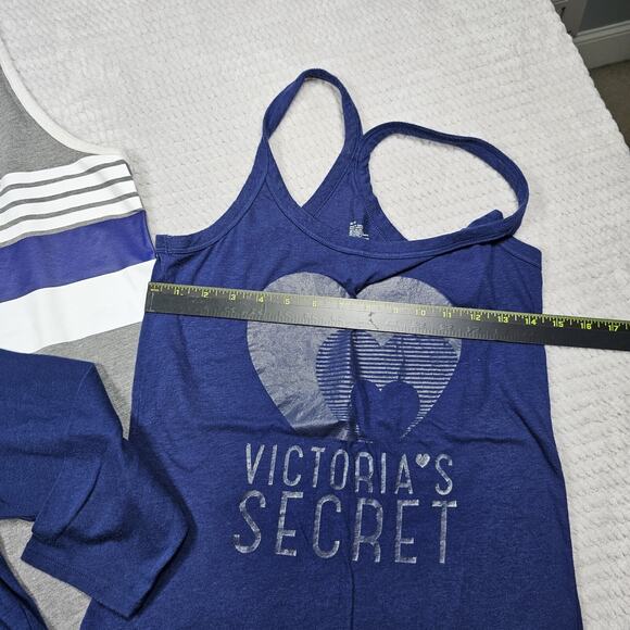Victorias Secret Shirt Womens Medium Sleeve Less & 3/4 Sleeve Lot Of 3 Tops - Picture 3 of 10